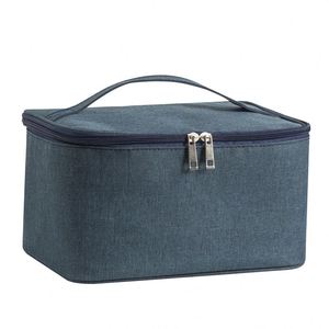 Sac de rangement cosmétique de voyage grande capacité en tissu Oxford avec fermeture éclair, durable et élégant, motif bonbons, imperméable - Product Image 1