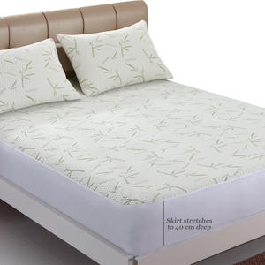 Protège-matelas en bambou ultra doux, jupe extra longue, drap imperméable, housse de matelas hypoallergénique (Queen 80 "X 60") - Product Image 3