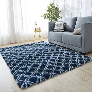 מכירה לוהטת 100% פוליאסטר ארוך ערימה שאגי שטיחים לסלון גבוהה ערימת שטיח tapis סלון