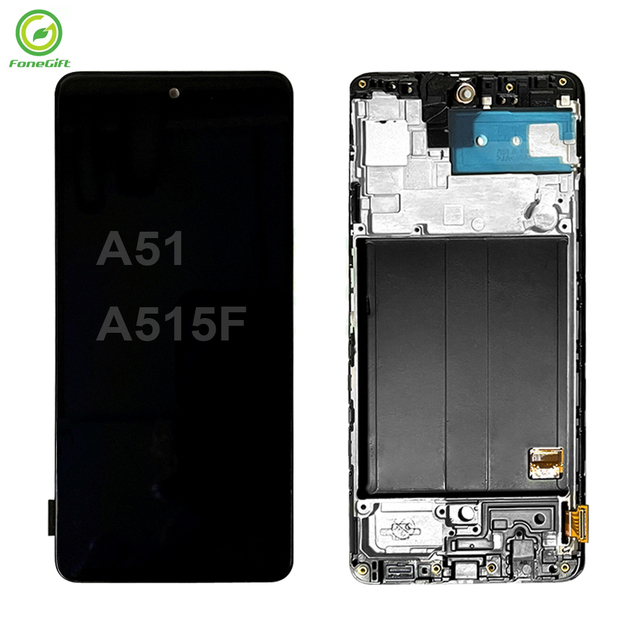 Super Amoled A51 for Samsung Galaxy A51 A515 Lcd Display Touch Screen Digitizer Assembly Parts for Samsung A515 A515FN/DS A515F