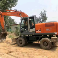 Offre Spéciale a utilisé Hitachi 210w Hitachi machines de ZX210W-3 rendement élevé faibles heures de travail roue d'excavatrice utilisée