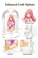 Figur Akrilik Besar Midnight Love Melody Amatsuki Mizuki dengan Cetakan UV, Hadiah Dekorasi untuk Iklan