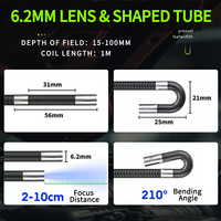 Endoscope rigide avec 360 °   Flexibilité pour l'Utilisation Automobile et Industrielle Écran IPS Professionnel de 4,3 Pouces 1080P Endoscope Portable