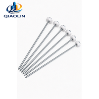 Clous de toiture ondulés galvanisés avec capuchon en plastique blanc pour la construction de tôles de toiture métalliques