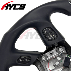 Accesorios Interiores para Automóviles, Volante Personalizado de Fibra de Carbono Forjada para <span class=keywords><strong>Hummer</strong></span> H2 en SUT Luxury SUV para GMC ENVOY XL Denali - Product Image 3