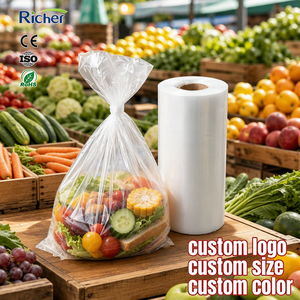 HDPE Food Storage <b>Bag</b> Roll Hygienic Odorless Food Grade Liners Food Contact on Roll for Kitchen Catering - Product Image 1