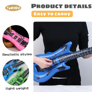 YACHEN 36 pulgadas fiesta novedad inflable Rock Star guitarra juguetes colores surtidos para niños fiesta accesorios favores - Product Image 2