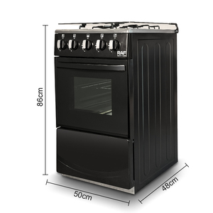 Cuisinière à <span class=keywords><strong>Gaz</strong></span> RAF 4 Feux avec <span class=keywords><strong>Four</strong></span>, <span class=keywords><strong>Combiné</strong></span> Multifonctionnel <span class=keywords><strong>Four</strong></span>-Cuisinière Tout-en-un, Machine de Cuisine Autonome avec Grill - Product Image 3