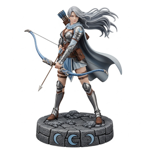 Özel baskı 3D PVC reçine Moonlight hunşekilli kalıp heykeli hediye koleksiyonu masaüstü süsler - Product Image 1