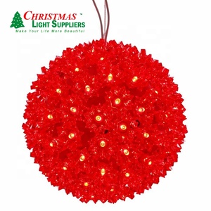 Esfera LED Starburst <span class=keywords><strong>de</strong></span> 10 pulgadas, Bola <span class=keywords><strong>de</strong></span> boda <span class=keywords><strong>de</strong></span> <span class=keywords><strong>Navidad</strong></span> colgante para exteriores <span class=keywords><strong>con</strong></span> luces intermitentes constantes - Product Image 2