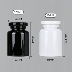 Flacon de pilules en PET de qualité médicale pour pharmacie, 170 ml, 180 ml, avec bouchon à vis à l'épreuve des enfants, avec logo personnalisé, conteneur pour capsules - Product Image 6