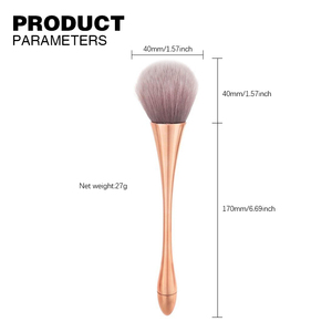 Pincel de Maquiagem Profissional de Nylon de Alta Qualidade e Tamanho Grande com Logotipo Personalizado Pincel para Pó de Unha e Novas Ferramentas de Beleza para Blush - Product Image 6