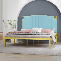 Sommier au design tatami élégant et discret avec structure métallique robuste, gain de place, pour chambres parentales et chambres d'amis, montage facile