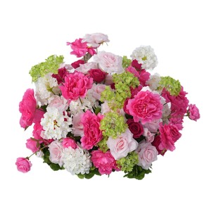 Nuevo Conjunto de Centros de Mesa de Dos Piezas en Blanco y Verde con Flores de Magnolia y Paniculata, Decoración para Bodas, Cumpleaños, Estilo Retro - Product Image 5