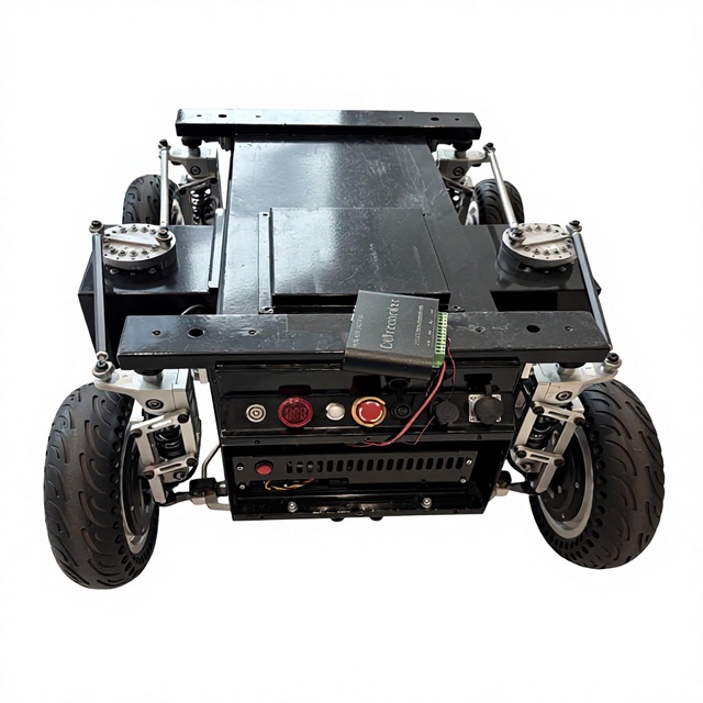 Payload 80KG Senfar Four-wheel Independent Steering Self-developed Navigation System Security Inspection Robot Chassis