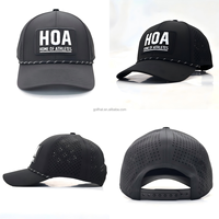 Gorra de Béisbol de 6 Paneles con Logotipo Personalizado de Alta Calidad OEM, Impermeable, Transpirable, con Cierre de Cuerda Ajustable para Hombres y Mujeres Golfistas