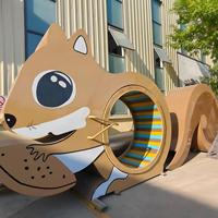 Roue à Billes pour Hamster, Équipement de Jeu Non Motorisé, Structure en Bois et Acier à Entraînement Manuel, Certifiée CE pour Parcs d'Aventures Intérieurs et Extérieurs