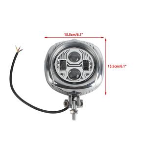 Faro LED Retro para Motocicleta, 30w-40w, IP67 Impermeable, Lente de Vidrio Transparente, E9, para Harley, Honda, Yamaha, <span class=keywords><strong>Kawasaki</strong></span>, Bobber, <span class=keywords><strong>Cafe</strong></span> <span class=keywords><strong>Racer</strong></span> - Product Image 5