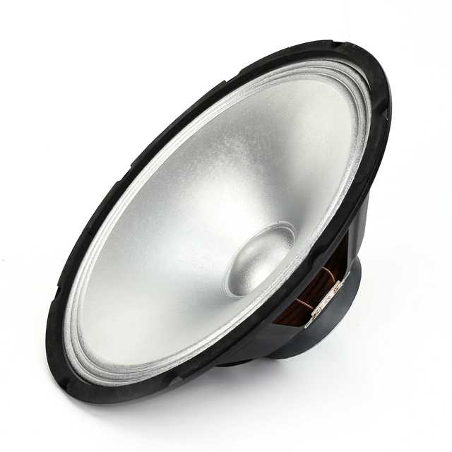 TYR 80W Mid-bass Cone Speaker 1.5-inch Voice Coil 12-inch Metal Housing Two-way Crossover Carbon Fiber Rubber Plastic Black
