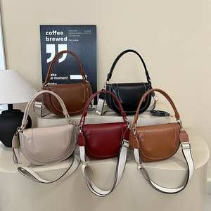 Bolso Bandolera Portátil con Cierre de Cremallera de Moda en PU 2026 para Mujer, Bolso de Sillín Retro, Bolso de Mano - Product Image 2