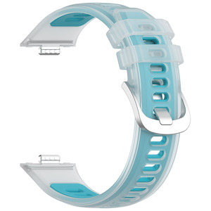 Nouveau bracelet de montre intelligente sport en silicone transparent bicolore pour <span class=keywords><strong>Huawei</strong></span> Watch Fit 5, bracelet pour <span class=keywords><strong>Huawei</strong></span> Fit 4, Watch Fit4 Pro, Fit3 - Product Image 6