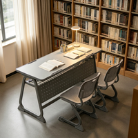 Bureau d'écolier double réglable en hauteur, ergonomique et durable, pour écoles primaires et secondaires - Vente en gros usine