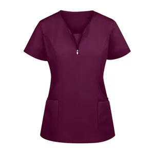 Roupa de esfrega por atacado Clássico uniforme médico para enfermeiras, uniforme de enfermagem