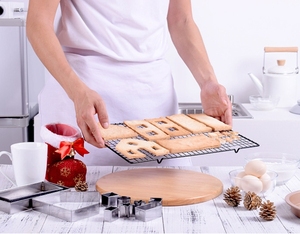 Food Grade Diy Baking Gingerbread Mold <b>Tools</b> for Christmas Stainless Steel 10Pcs Cutters Set 3D <b>House</b> Shape Cookie Cutter - Product Image 3