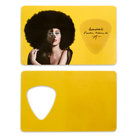 Nouvel emballage design, plectres de guitare en PVC de 0,71 mm, carte de plectres de guitare de 0,71 mm, design de plectre de guitare imprimé double face en couleur, plectre de guitare personnalisé