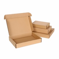 Boîtes en carton rigides rectangulaires kraft personnalisables, base à couvercle pliable express, matériaux recyclés pour offrir aux consommateurs
