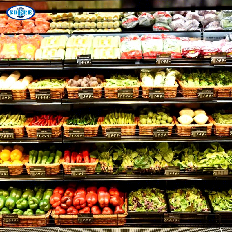 Supermarket Multideck Cabinet Showcase Refrigerator Remote
