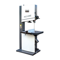 Scie à ruban verticale automatique avec table inclinable de 0 à 45 degrés, scie à bois robuste pour le travail du bois massif