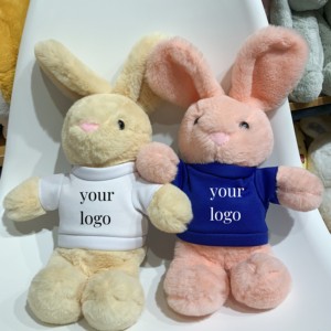 Jouets en peluche doux SongshanToys, lapin de Pâques, jouets en peluche personnalisés avec logo, lapins de Pâques en peluche, <span class=keywords><strong>t</strong></span>-<span class=keywords><strong>shirt</strong></span> avec logo - Product Image 3