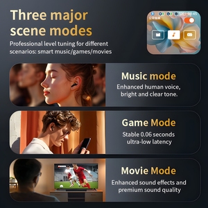 Không dây cho Bluetooth Earbuds ANC enc màn hình cảm ứng hiển thị kỹ thuật số môi trường tiếng ồn hủy bỏ LED pin cho chơi game - Product Image 2