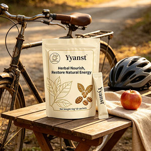 Café Instantáneo con Extracto de Plantas Herbales Naturales, 10g*10 Sobres, Bolsa Resellable con Diseño de Hoja Dorada, Bebida Botánica Pura - Product Image 2