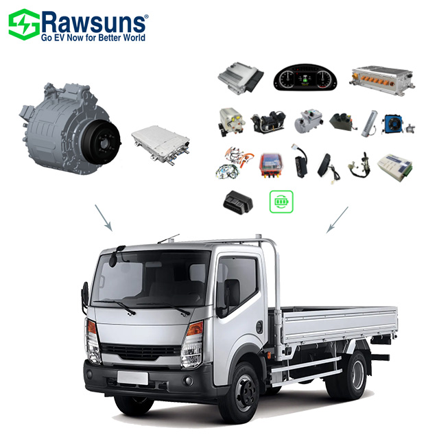 Набор для преобразования двигателя Rawsun RDD730 EV, электродвигатель мощностью 60 кВт, для легких грузовиков, 3,5-тонный