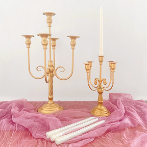 Candélabre classique à cinq bras, décoration de mariage personnalisée, centre de table, artisanat en métal, décoration pour hôtel, salle de banquet, <span class=keywords><strong>maison</strong></span> - Product Image 2
