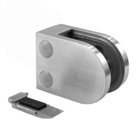 Penjepit Kaca Dek Railing Adjustable Bahan Stainless Steel 304, Penjualan Terlaris, Braket Kaca D Kecil, Penjepit Kaca 8-10mm