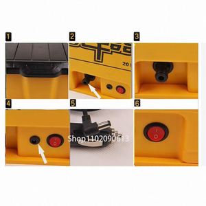 Idropulitrice a Rullo da 25L 12V ad Alta Pressione per Auto, Pompa a Spazzola in ABS per Uso Domestico, Macchina per la Pulizia e <span class=keywords><strong>Lavaggio</strong></span> Auto - Product Image 5
