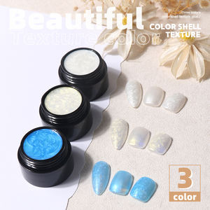 10ml <span class=keywords><strong>Blanc</strong></span> <span class=keywords><strong>Nacré</strong></span> Doré <span class=keywords><strong>Nacré</strong></span> Bleu 3 Couleurs Nail Art Aurora Dessin Uv Gel Perle Conque Shell Fil Nail Uv Peinture Gel - Product Image 6