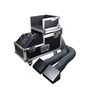 Générateur de brouillard au sol à double tube efficace, coque en alliage noir et composite bois, avec prise européenne, disponible toute l'année pour les théâtres - Product Image 1