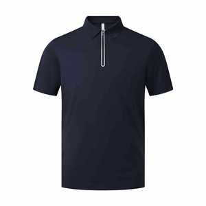 Polo Ligero de Manga Corta con Cuello de Media Cremallera para Hombre, de Secado Rápido, para Verano, Ropa de Trabajo, Tejido de Nylon, Ajuste Delgado, Uniforme Corporativo Dizzy - Product Image 3