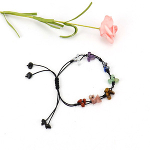 2024 Réglable Rétro Tissé À La Main Naturel Cristal Agate Gravier Pierre De Guérison Améthyste <span class=keywords><strong>Bracelet</strong></span> - Product Image 3