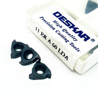 Plaquettes de tournage en carbure LDA DESKAR 11ER1.0ISO/16W/A60 11IR1.0ISO/16W/A60 pour machines-outils CNC