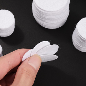 Patch rond blanc en tissu non tissé, accessoires de bijouterie DIY, différentes tailles, tampon en feutre vierge pour la fabrication de pinces à cheveux et de broches - Product Image 3