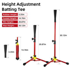 Support de frappe réglable pour enfants, tee de baseball portable pour entraînement intérieur et extérieur - Product Image 6