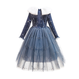 Robe de fête sur le thème de la Reine des Neiges Elsa pour fille, costume d'hiver de luxe pour princesse - Product Image 2