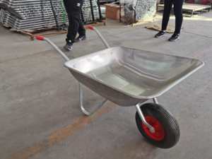 प्रीमियम टिकाऊ सामग्री धातु बिक्री के लिए भारी शुल्क Wheelbarrow व्हील बैरो 120kg - Product Image 3
