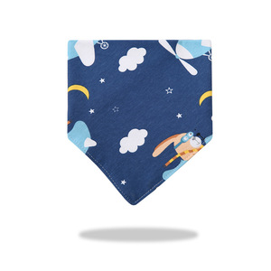 Bavoir triangulaire respirant en pur coton à motif de dessin animé, serviette à salive pour nouveau-né, tissu d'allaitement unisexe pour bébé - Product Image 5