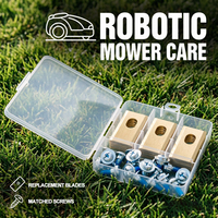 Kit de lames de rechange pour tondeuse robotisée à revêtement en titane, adapté aux tondeuses à gazon robotisées Dreame ou Mova, 9/30/45 pièces